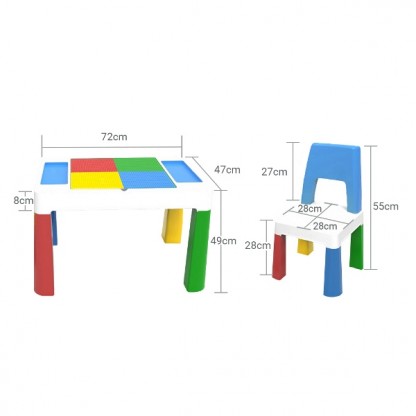 Комплект столик и стульчик Poppet Колор Блу 5 в 1