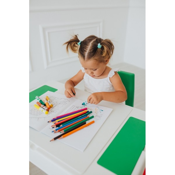 Набор многофункциональный столик и стульчик Poppet "Колор Грин 5 в 1"