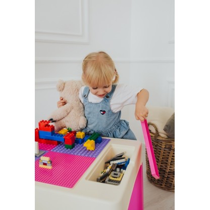 Дитячий багатофункціональний столик і стільчик Poppet "Colour Pink 5 в 1"