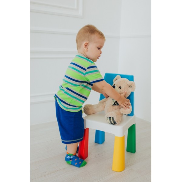 Детский стульчик Poppet синий