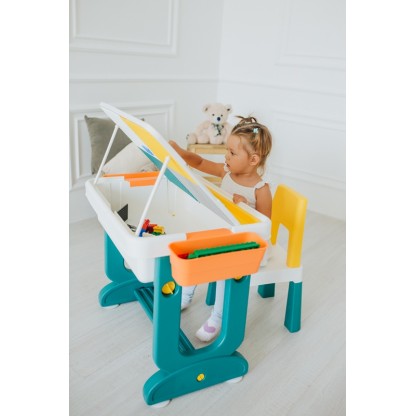 Багатофункціональний столик зі стільчиком Poppet "Трансформер 6 в 1" 