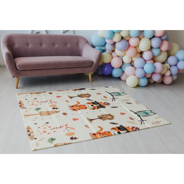  Двусторонний складной коврик Poppet - Тигренок в лесу и Молочная ферма