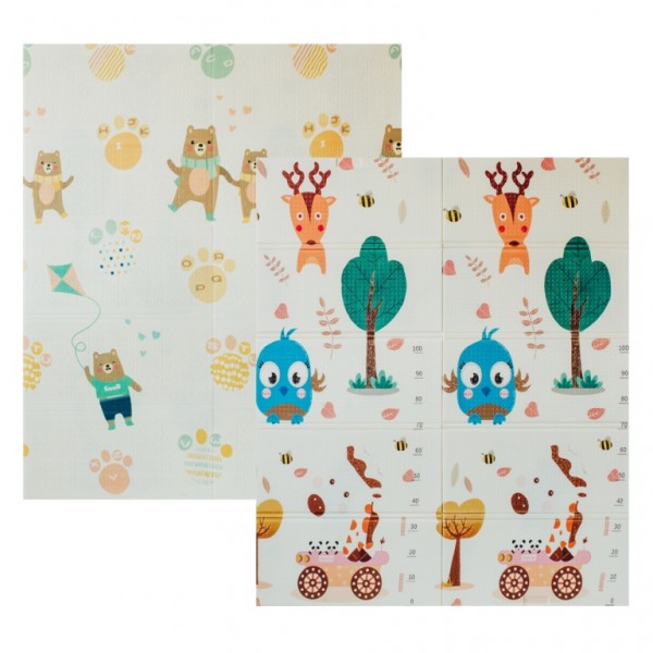 Двусторонний складной коврик Poppet Парк и Прогулка медвежат