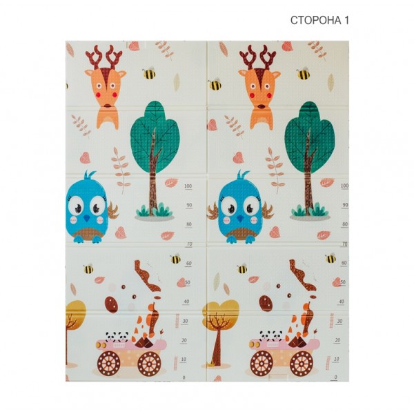 Двусторонний складной коврик Poppet Парк и Прогулка медвежат