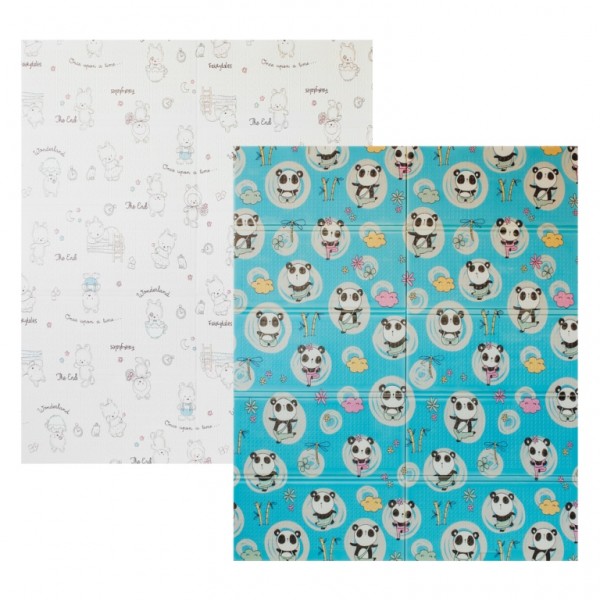  Двусторонний складной коврик "Приключения мишек и Танец панд"