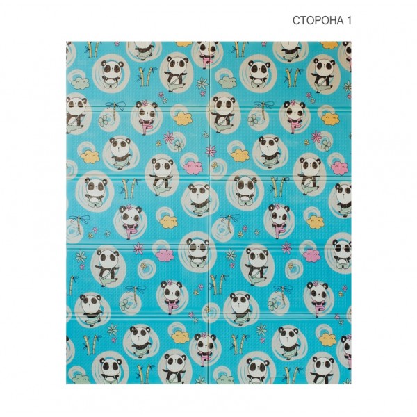  Двусторонний складной коврик "Приключения мишек и Танец панд"