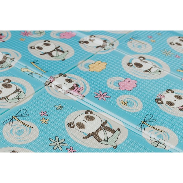  Двусторонний складной коврик "Приключения мишек и Танец панд"