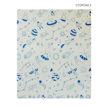 Двосторонній складний килимок Poppet Світ тварин та Графічний космос