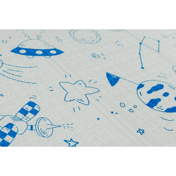 Двусторонний складной коврик Poppet Мир животных и Графический космос