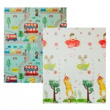 Двосторонній складаний килимок "Транспорт та Зоольотчики" Двосторонній складаний килимок "Транспорт та Зоольотчики"