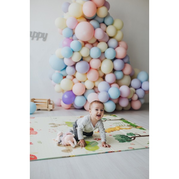  Двусторонний складной коврик "Транспорт и Зоолетчики"