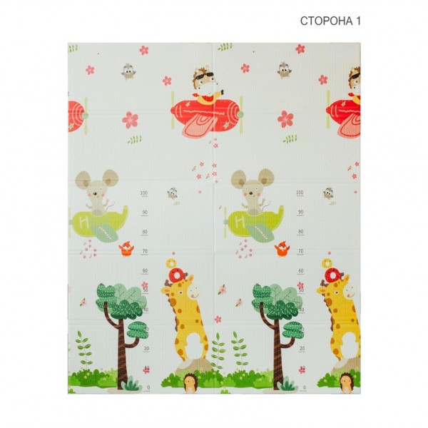  Двусторонний складной коврик "Транспорт и Зоолетчики"