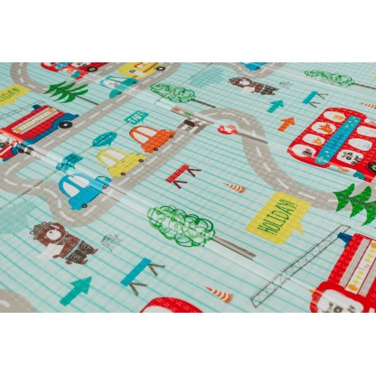  Двосторонній складаний килимок "Транспорт та Зоольотчики"