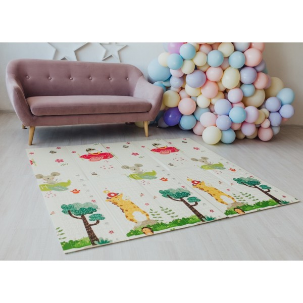  Двусторонний складной коврик "Транспорт и Зоолетчики"