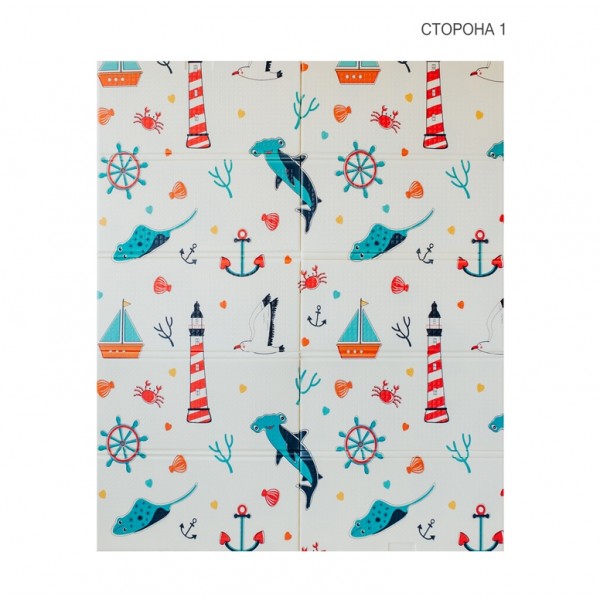 Двусторонний складной коврик Poppet Морской сезон и Зимние совушки