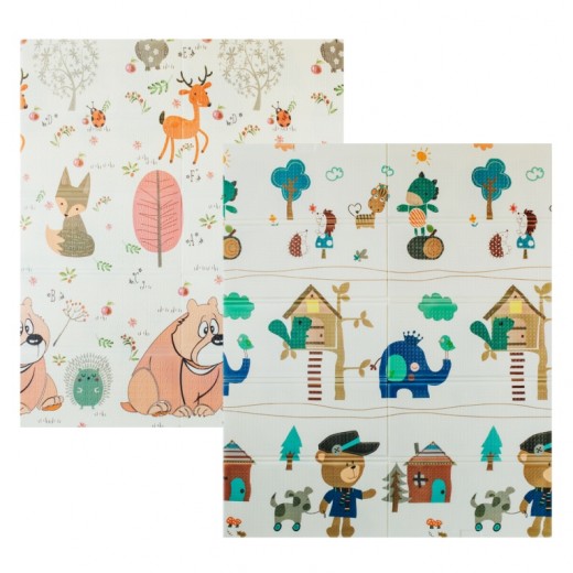  Двосторонній складаний килимок POPPET Лісові мешканці та Добрі сусіди