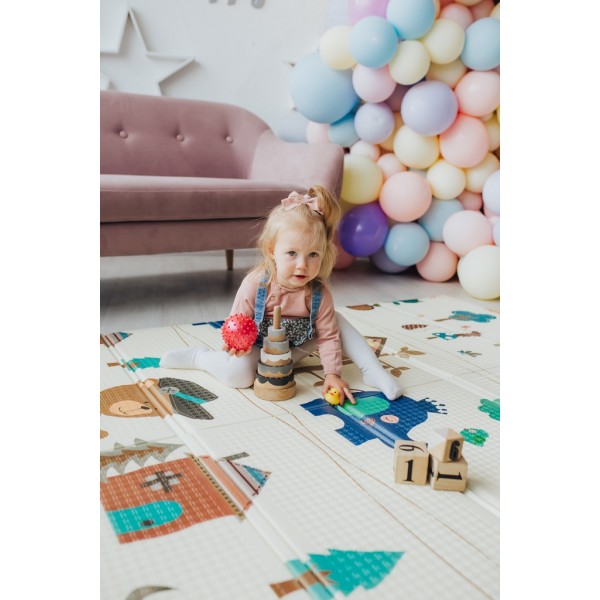  Двусторонний складной коврик POPPET Лесные жители и Добрые соседи