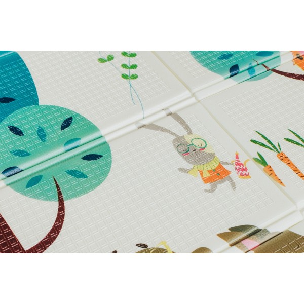 Двусторонний складной коврик Веселая жирафа и Загадочный лес