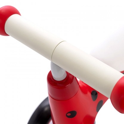 Детский трёхколёсный беговел Poppet «Божья коровка Иви», красно-чёрный