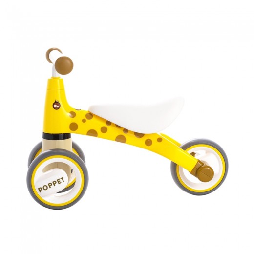 Детский трёхколёсный беговел-каталка Poppet «Жираф Лори», желто-коричневый