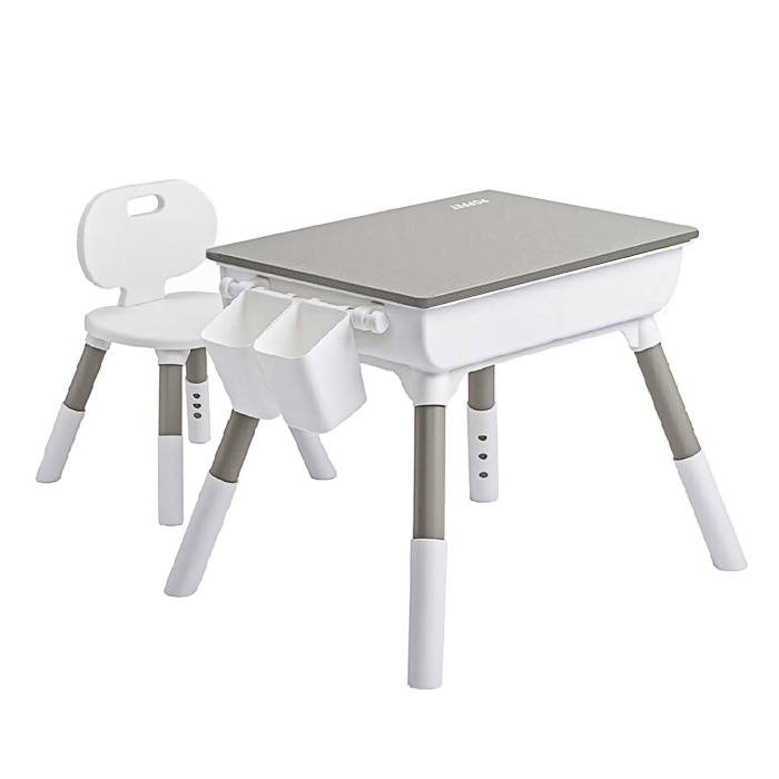 Дитячий багатофункціональний столик зі стільчиком 3в1 Poppet Мультивуд Грейси
