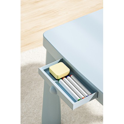 Дитячий функціональний столик Poppet Mammut Total Baby Blue з двома стільчиками