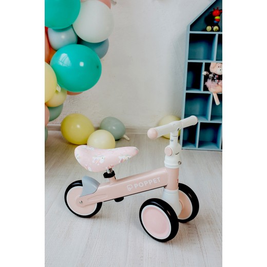 Детский трёхколёсный беговел Poppet «Единорог Кенди Джелли», розово-золотой