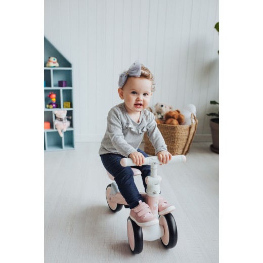 Детский трёхколёсный беговел Poppet «Единорог Кенди Джелли», розово-золотой