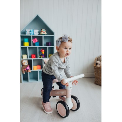 Детский трёхколёсный беговел Poppet «Единорог Кенди Джелли», розово-золотой