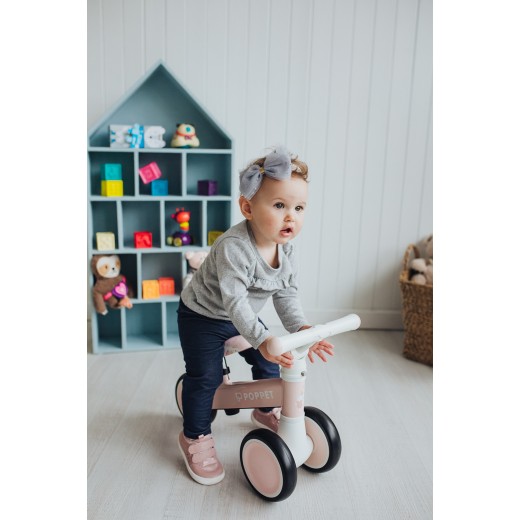 Детский трёхколёсный беговел Poppet «Единорог Кенди Джелли», розово-золотой