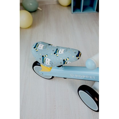 Дитячий триколісний біговел Poppet "Кіт Бджілка Хані", весняно-блакитний