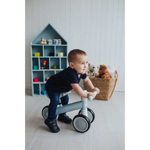 Дитячий триколісний біговел Poppet "Кіт Бджілка Хані", весняно-блакитний