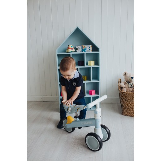 Дитячий триколісний біговел Poppet "Кіт Бджілка Хані", весняно-блакитний