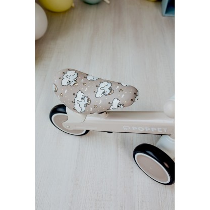 Дитячий триколісний біговел Poppet "Медведик Лакі Дрім", матово-бежевий