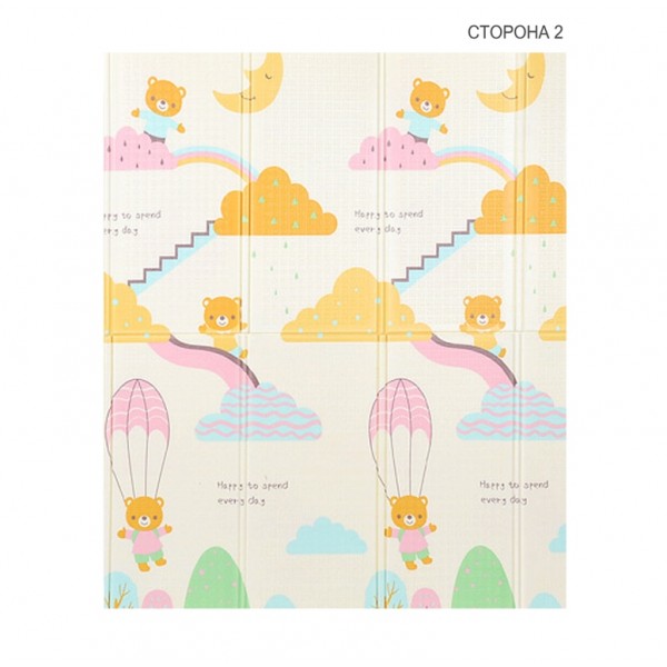  Двусторонний развивающий термоковрик POPPET "Стикеры и Сказочный полёт"