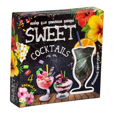 Набір для креативної творчості Strateg Sweet cocktails 14 елементів рос. (71847)