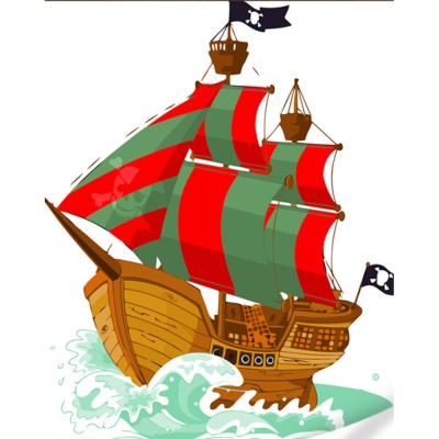 Картина за номерами Strateg ПРЕМІУМ Корабель в морі з лаком розміром 30х40 см (SS6686)
