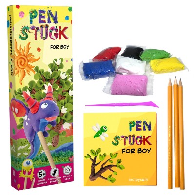 Набір для творчості Strateg Pen Stuck for boy укр. 30762