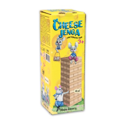 Настільна гра Strateg "Cheese Jenga" 48 брусків (30718)