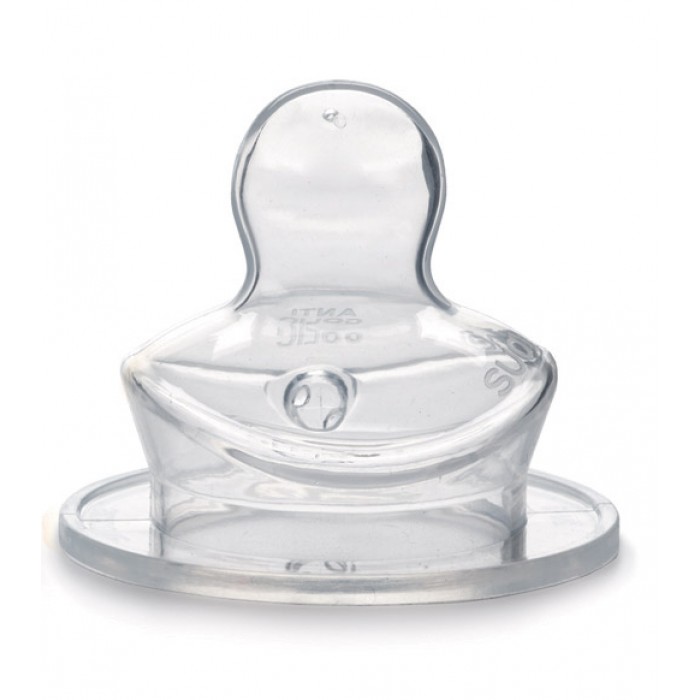Соска силіконова анатомічна Suavinex, середній потік, 0–6 місяців
