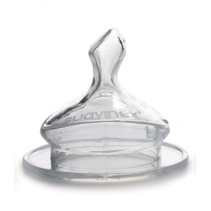 Соска силіконова анатомічна Suavinex, середній потік, 0–6 місяців