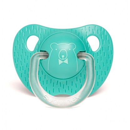 Пустышка силиконовая анатомическая Suavinex «Смысл жизни», 6–18 мес, зелёный медведь