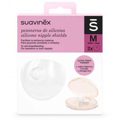 Захисні накладки на соски для годування Suavinex, розмір M