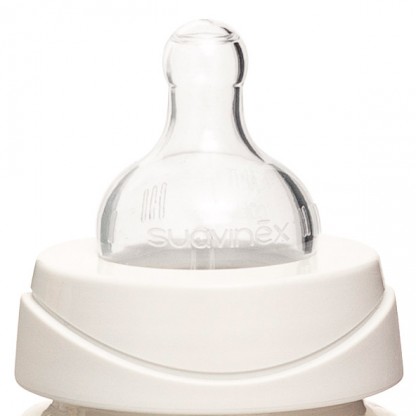 Пляшечка Suavinex Затишні історії, 360 мл, швидкий потік, бірюзова