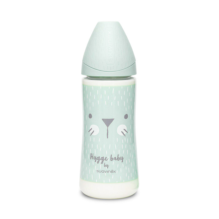 Пляшечка Suavinex Затишні історії, 360 мл, швидкий потік, бірюзова