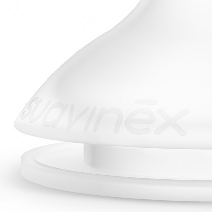 Набор силиконовых физиологических сосок Suavinex, медленный поток (2 шт)