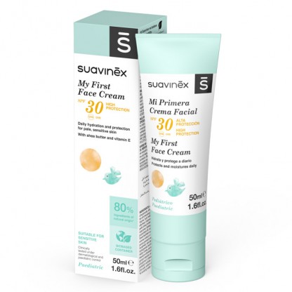 Детский крем для лица Suavinex SPF 30, 50 мл