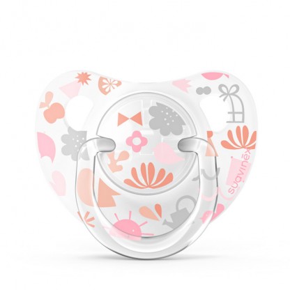 Набір анатомічних пустушок Suavinex Історії малюків, 6–18 міс., помаранчевий (2 шт)