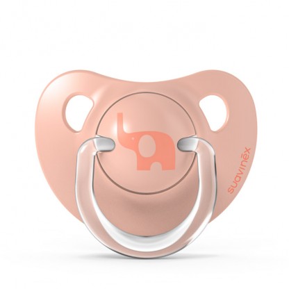 Набір анатомічних пустушок Suavinex Історії малюків, 6–18 міс., помаранчевий (2 шт)