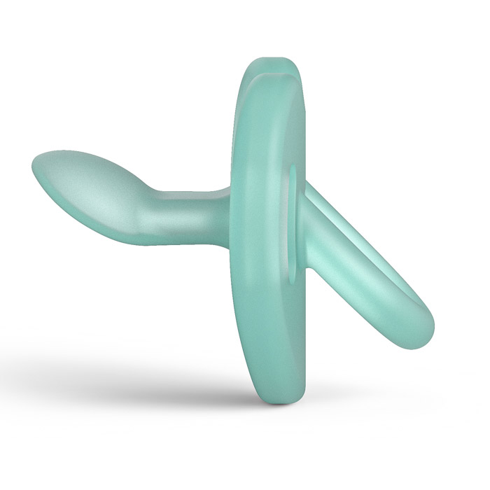 Пустушка силіконова анатомічна Suavinex, 6–18 місяців, зелена